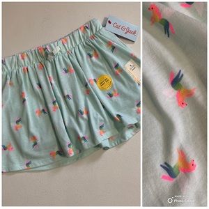 🍉3/$15🍉 Cat & Jack Girl’s Mint Green Unicorn Skort Small (6-6X)